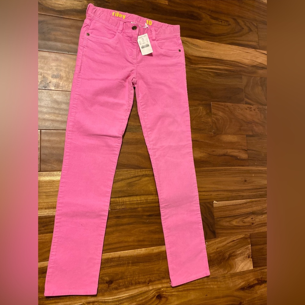 Crewcuts pink corduroys in size 10. New with tags.